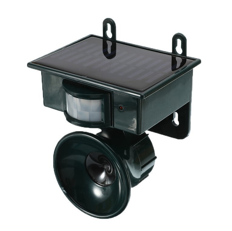 Solar Powered Ultrasonic Pest Bird Crow Animal Repeller Repellent Scarer.*