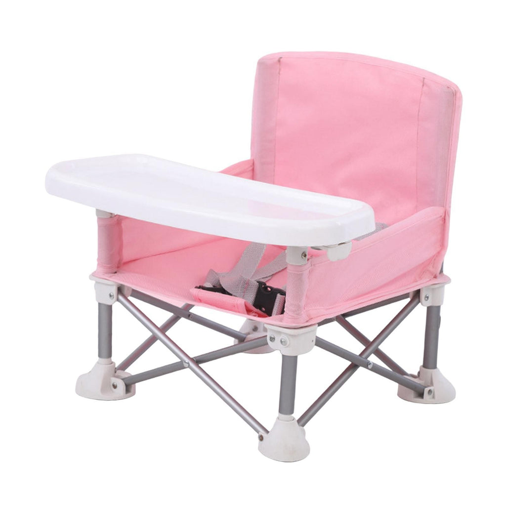 Baby Seat Booster Toddler Dining Seat Baby Camping Chair with Tray Folding Chair