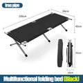 Heavy Duty Folding Camping Bed Lightweight Portable Travel Bed Strong Metal Leg~