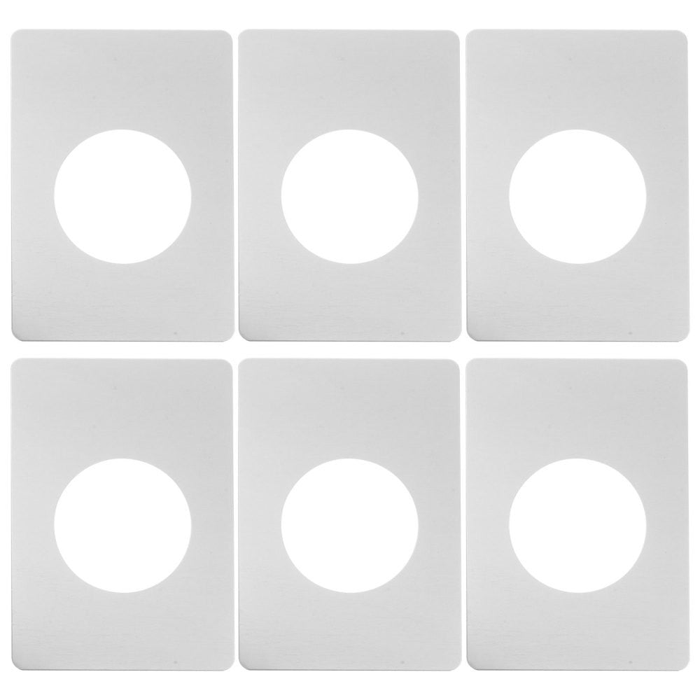 6 Pcs Front Door Security Hole Filler Plate Deadbolt Reinforcement