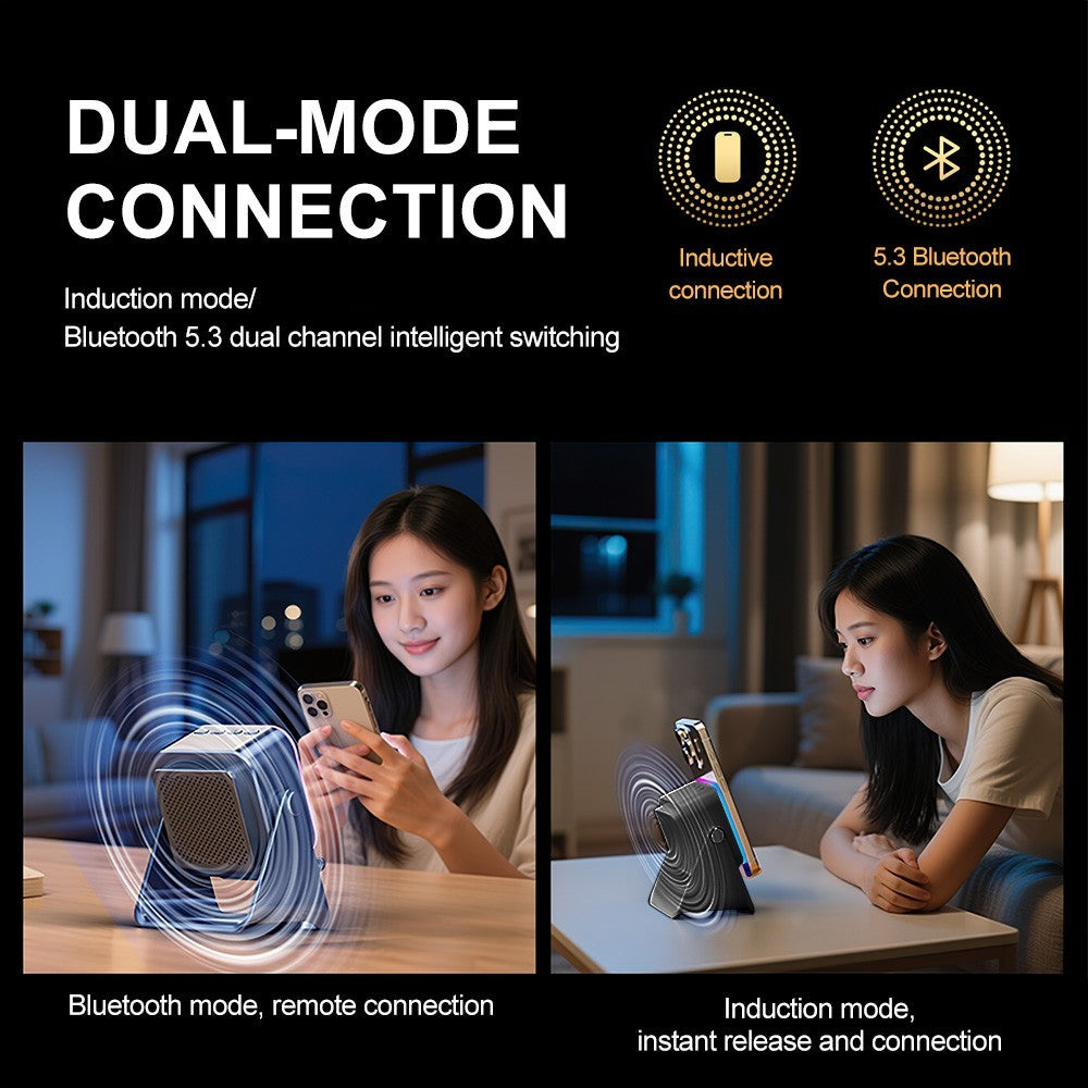 Wireless Induction Speaker 5-in-1 Bluetooth Speaker With Phone Stand for PAD UK