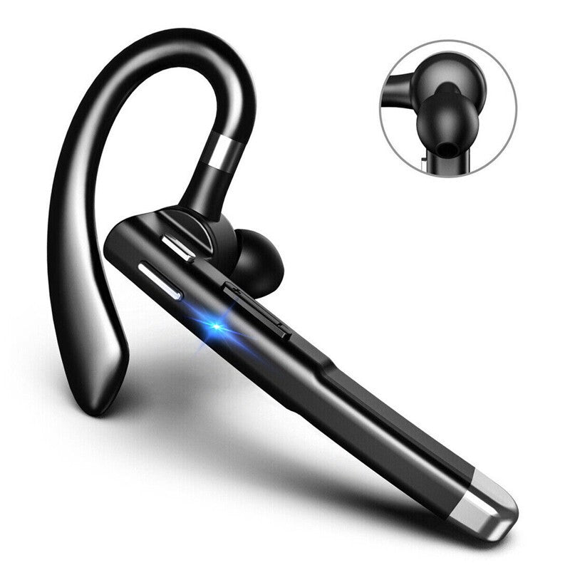 Wireless Trucker Headset Bluetooth 6.1 Earpiece Dual Mic Noise Cancelling Earbud