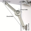 2Pcs Soft Close Lid Support Hinges with Screws & Hex Key, Satin Nickel Drop Down