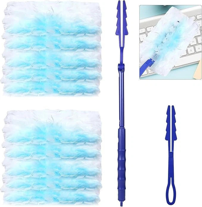 20Pcs Duster Surface Dust Clean Tool Microfiber Disposable Short Duster for