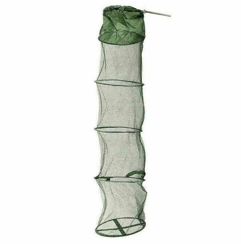 33*200cm Foldable Fishing Keep Net Quick Driyng Durable Mesh For Bait Fish Crab
