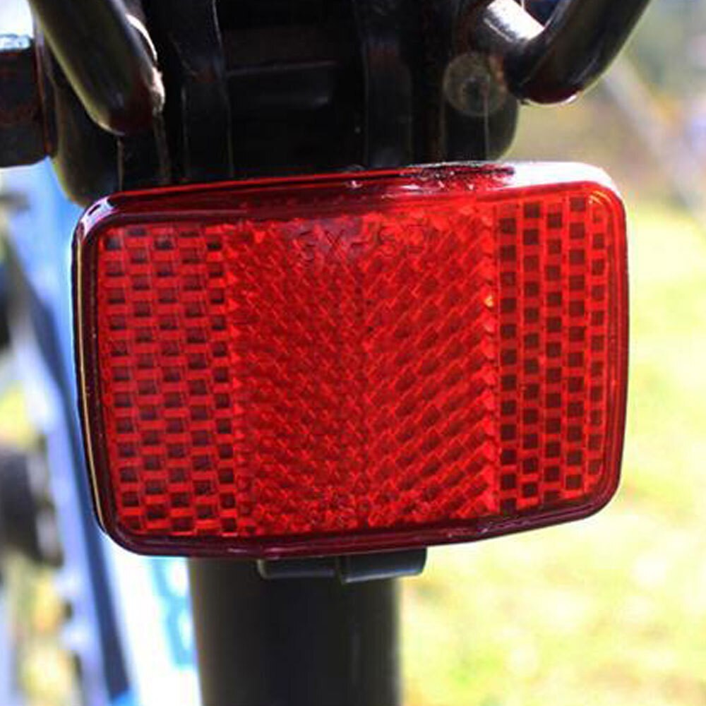 Bicycle Reflector Set Red Rear White Front Frame Handlebars Bikes & Cycles