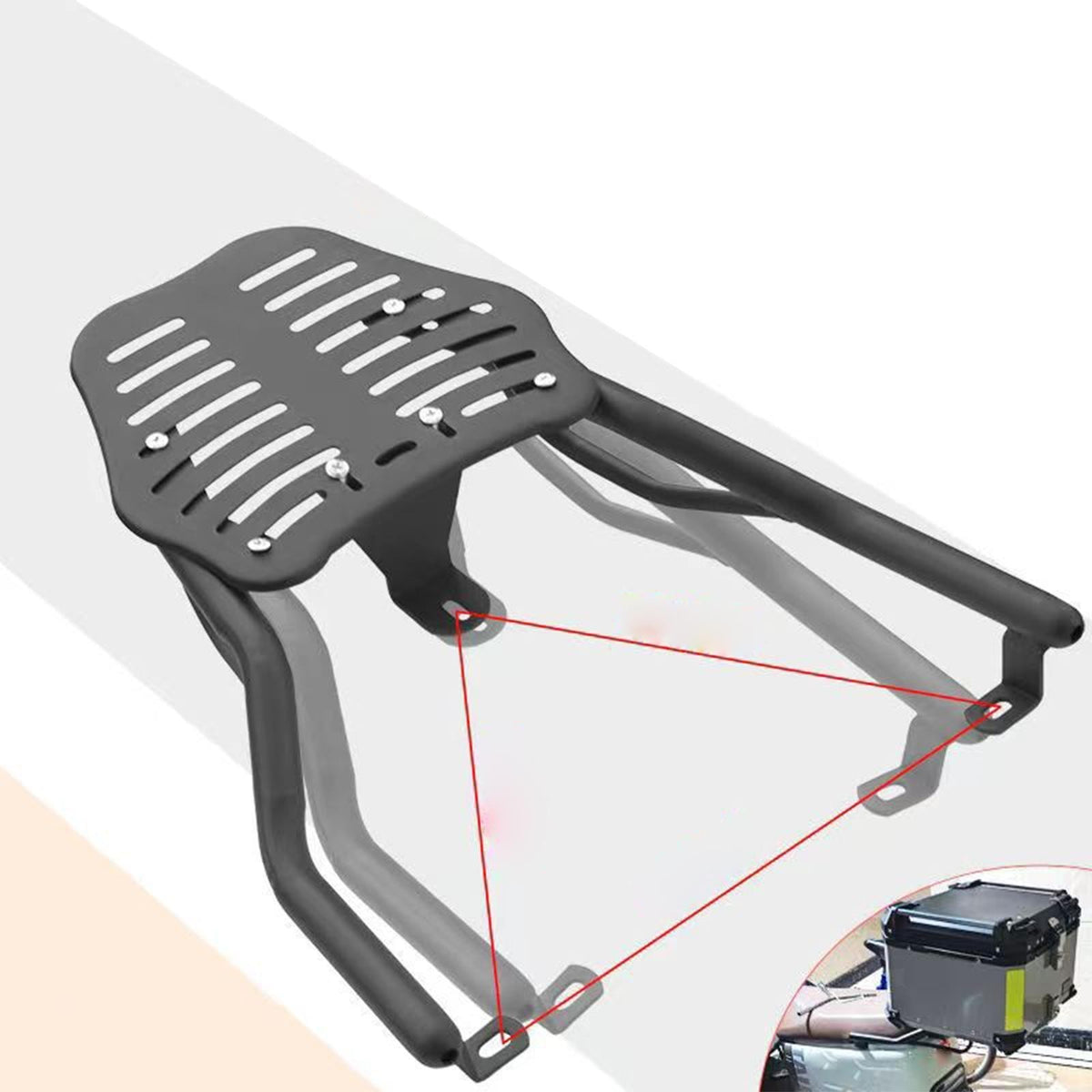 Rear Luggage Rack Carrier Motorcycle Easy Installation Rear Top Case Carrier