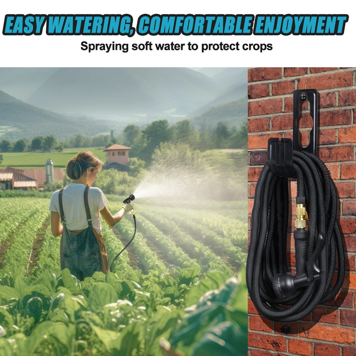 Heavy Duty 50FT Expandable Garden Hose Pipe Flexible With Water Spray Gun