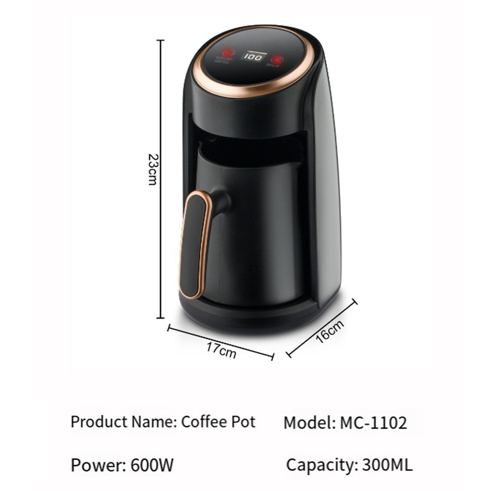 300ML Electric Turkish Coffee Maker Machine with 1 Cup Coffee Pot 600W UK PLUG