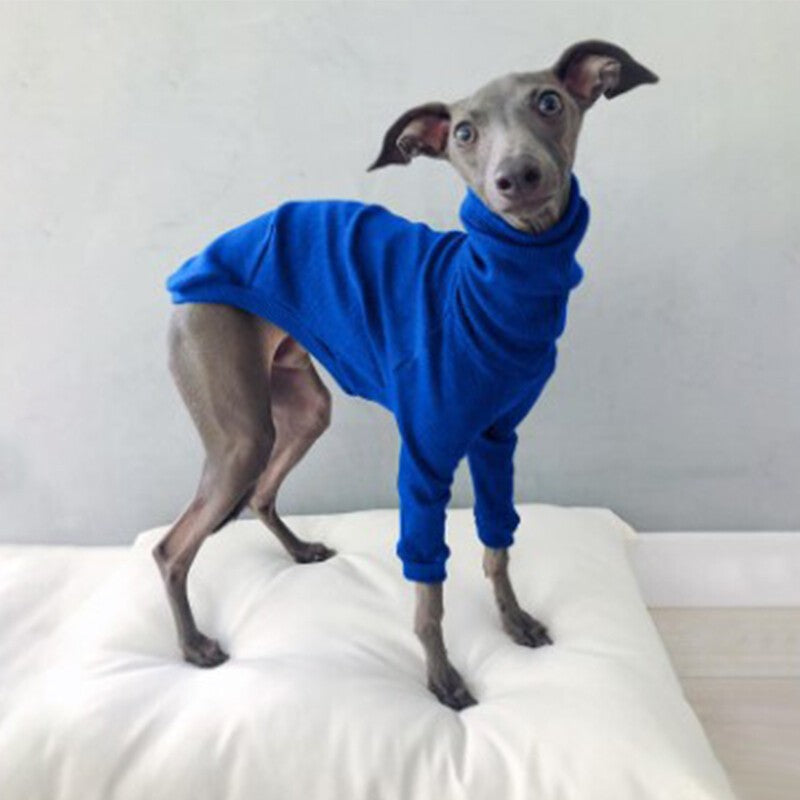 High Neck Pets Dogs Clothes Two-legged Greyhound Whippet Winter Warm Jacket Coat