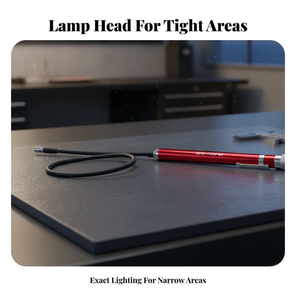Flexible Gooseneck Flashlight High Brightness LED Inspection Light Pocket Clip