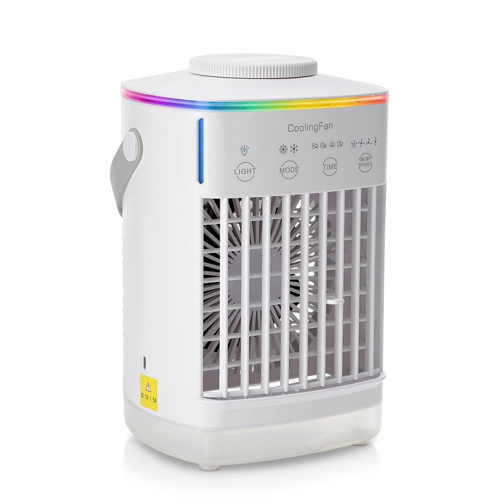 4 Speeds Portable Air Cooler Fan With 700ML Tank Ice Cold Cooling Conditioner