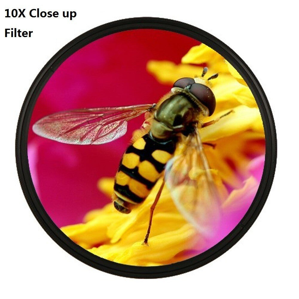 49/52/55/58/62/67/72/77mm +1+2+4+10 Close Up Macro Lens Optical Glass Filter Kit