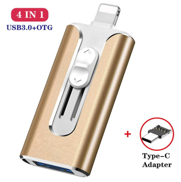 FileNest 4-in-1 USB Flash Drive for iPhone iPad,High Speed Photo Stick External