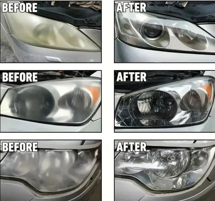 Q4 Headlight Restoration,Automotive Tourgoing Headlamp Restoration Fluid Kit