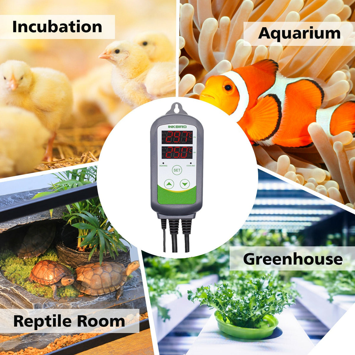 Temperature Controller Thermostat 308 Brew Wine Making Greenhouse Germination UK