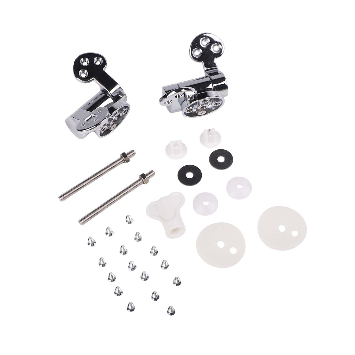 Replacement Toilet Lid Hinges with Soft Close and Complete Accessories