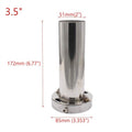 3.5'' Stainless Exhaust Muffler Tip Adjustable Removable Silencer Universal
