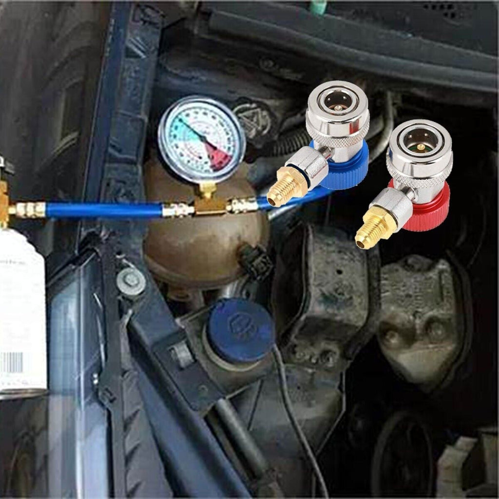 R134A Low/High Coupler Set Car Air Connector for A/C Manifold Gauge Adapter