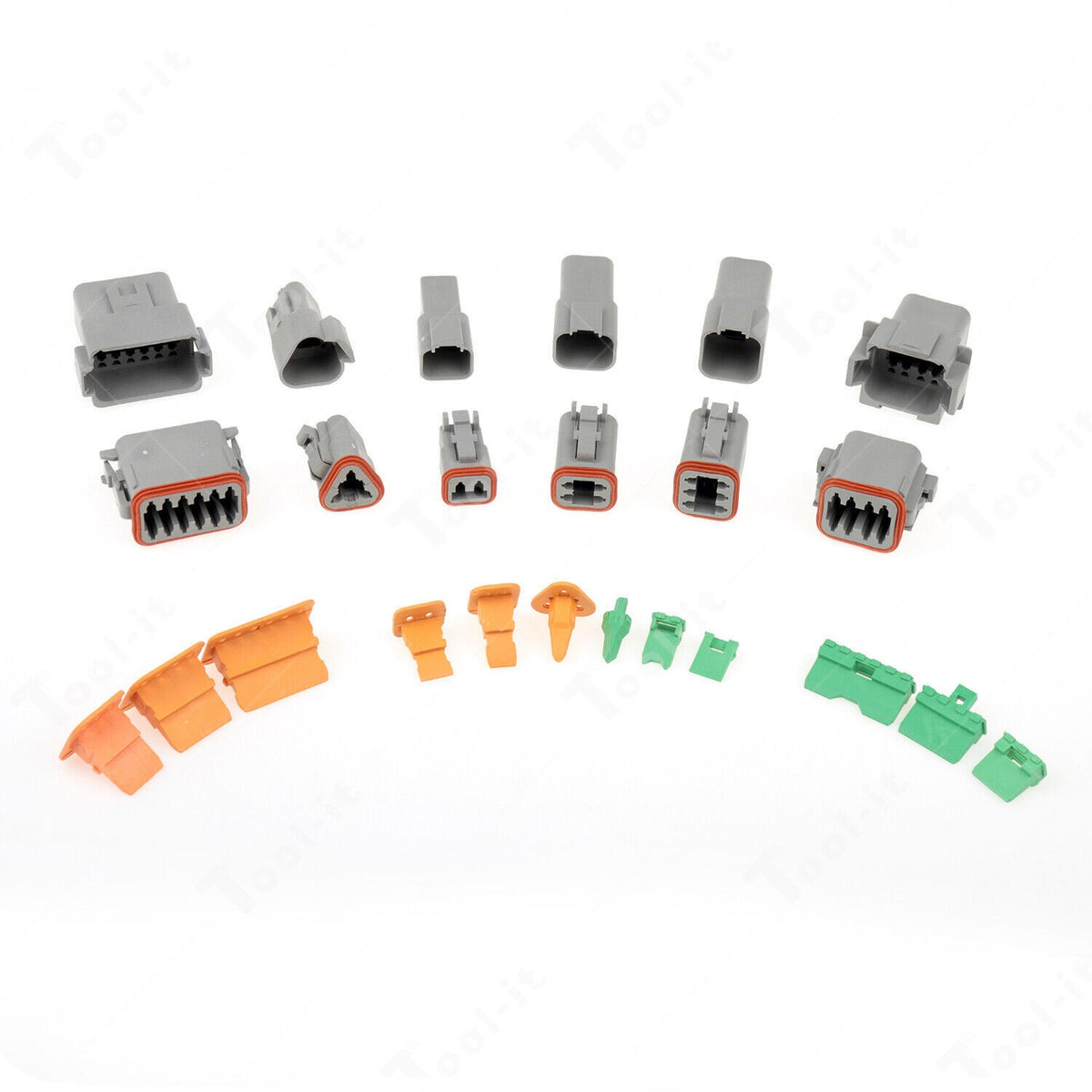 438pcs DT-KIT3-TR Deutsch DT Connector Plug Set Crimping Tool For Auto Vehicle