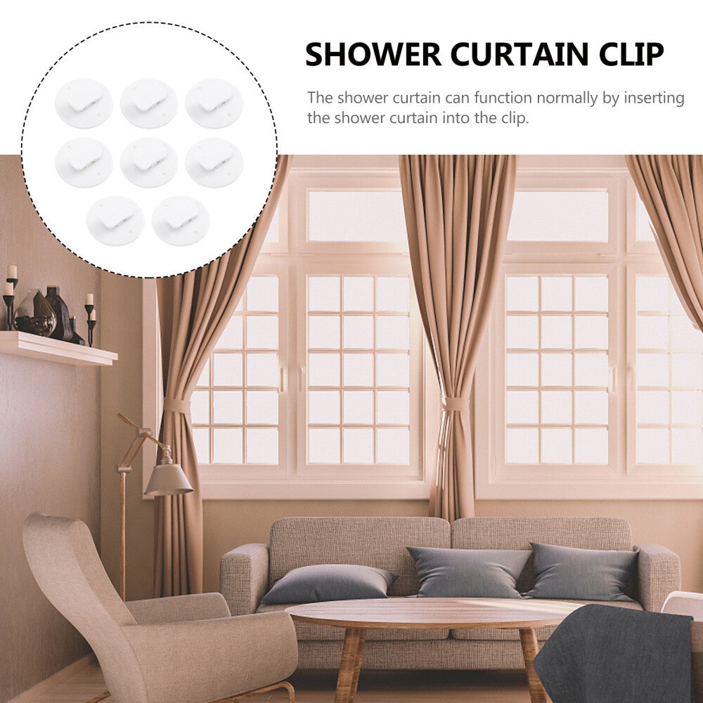 8 Pcs Shower Curtain Clip Bathroom Clips Holders Child Splash Guard for