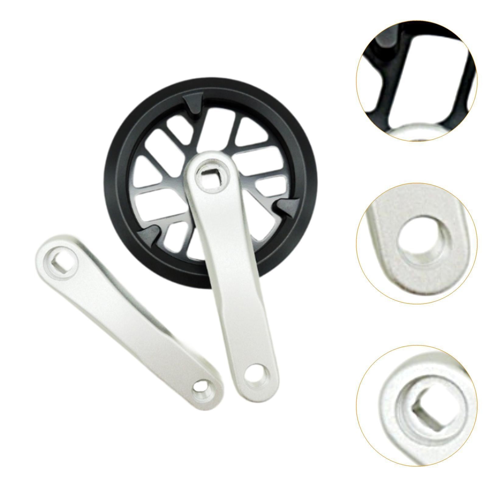 Kids Bike Crankset Crank Set 32T Bike Crank Arm Set Square