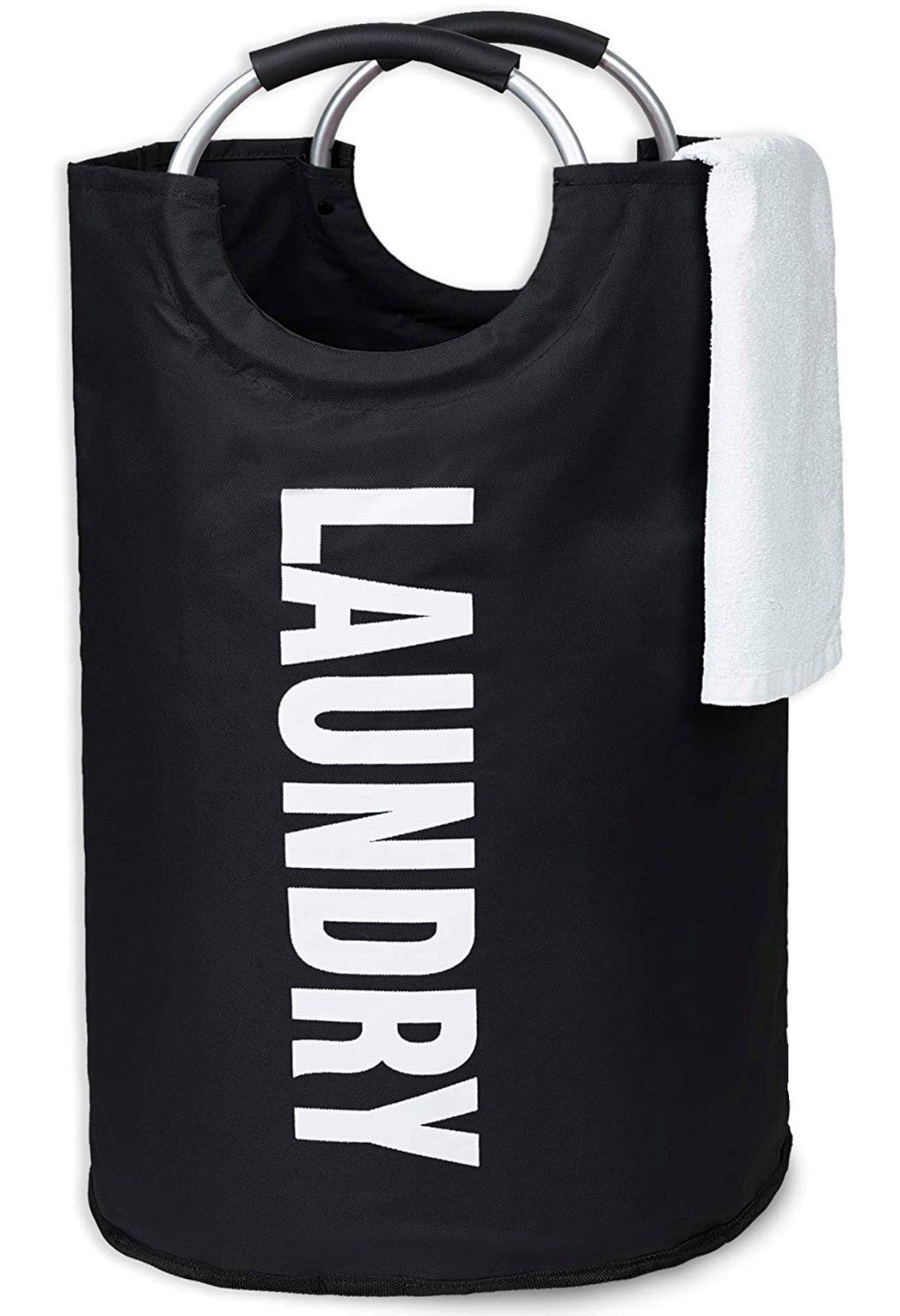 82L Foldable Fabric Laundry Basket Collapsible Clothes Hamper Bag Washing Bin