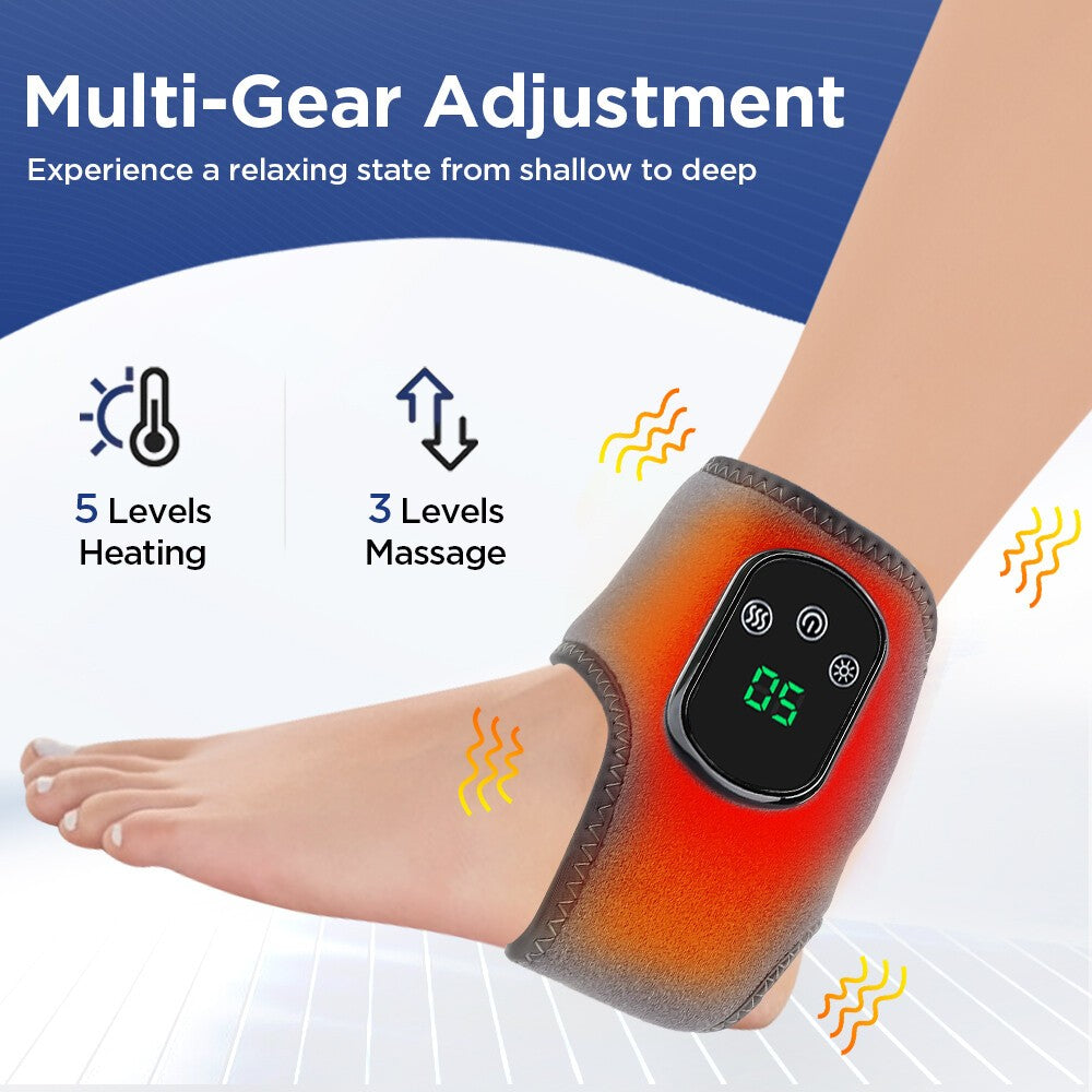 Cordless Foot Ankle Massager 5 Heat 3 Modes for Plantar Fasciitis Pain Relief UK
