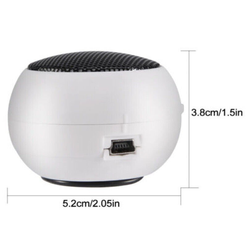 Portable Stereo Mini Speaker 3.5mm Jack Plug In For Laptop Tablet Phone