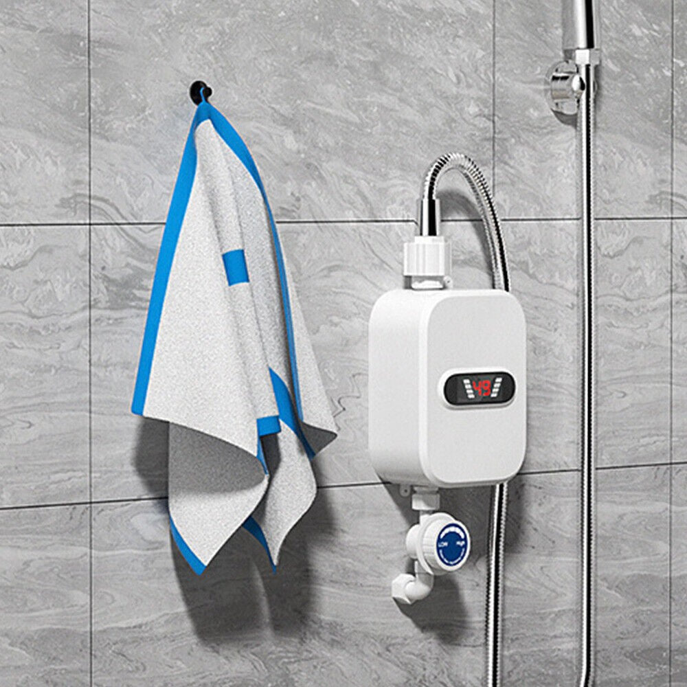 3500W Instant Electric Tankless Water Heater Under Sink Tap Boiler for Bathroom