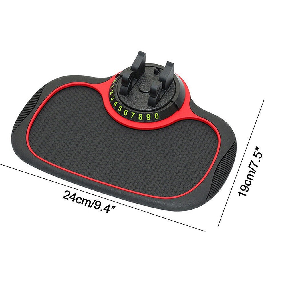 Car Stand Anti Skid Pad Non Slip Dashboard Mount Mat Number Parking Phone Holder