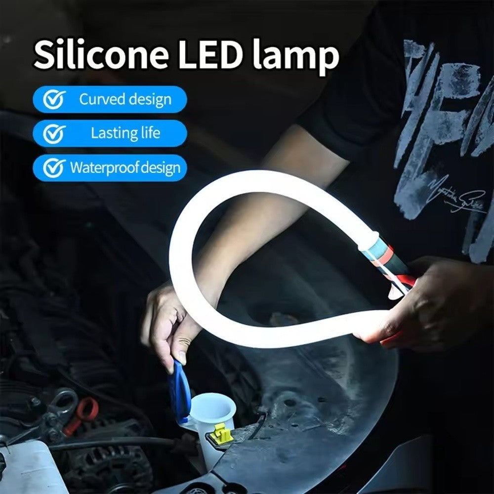 75.5cm Flexible LED Flashlight Stick Bendable Work Light With 3 Brightness Modes