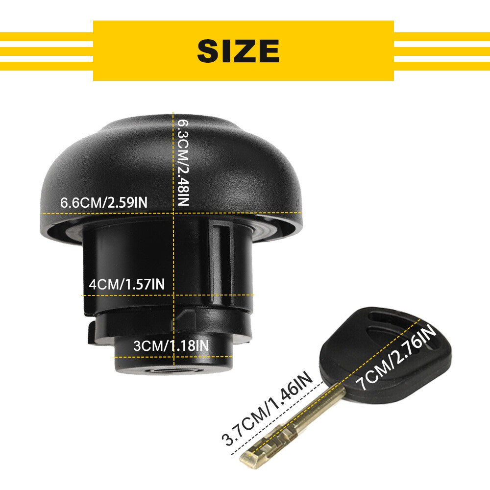 For Ford Transit MK6 MK7 2000-14 Locking Fuel Cap W/2 Keys Diesel Petrol 1715043