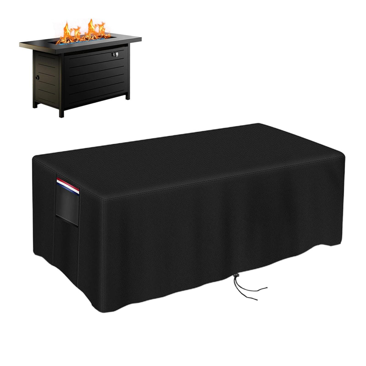 Fire Pit Cover Portable Heavy Duty Waterproof Practical Fire Table Cover for