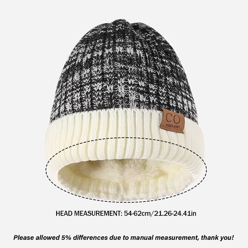 Unisex Beanie Hat Winter Warm Knitted Thermal, Woolly Cosy Fleece Lining