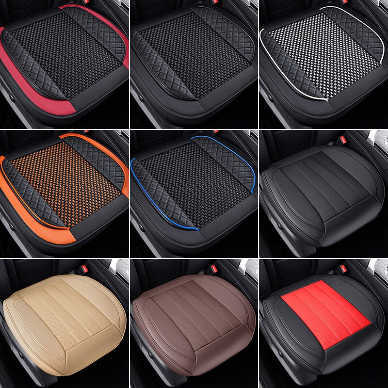 Car Full Surround Front Seat Cover Breathable PU Leather Cushion Mat Universal.*