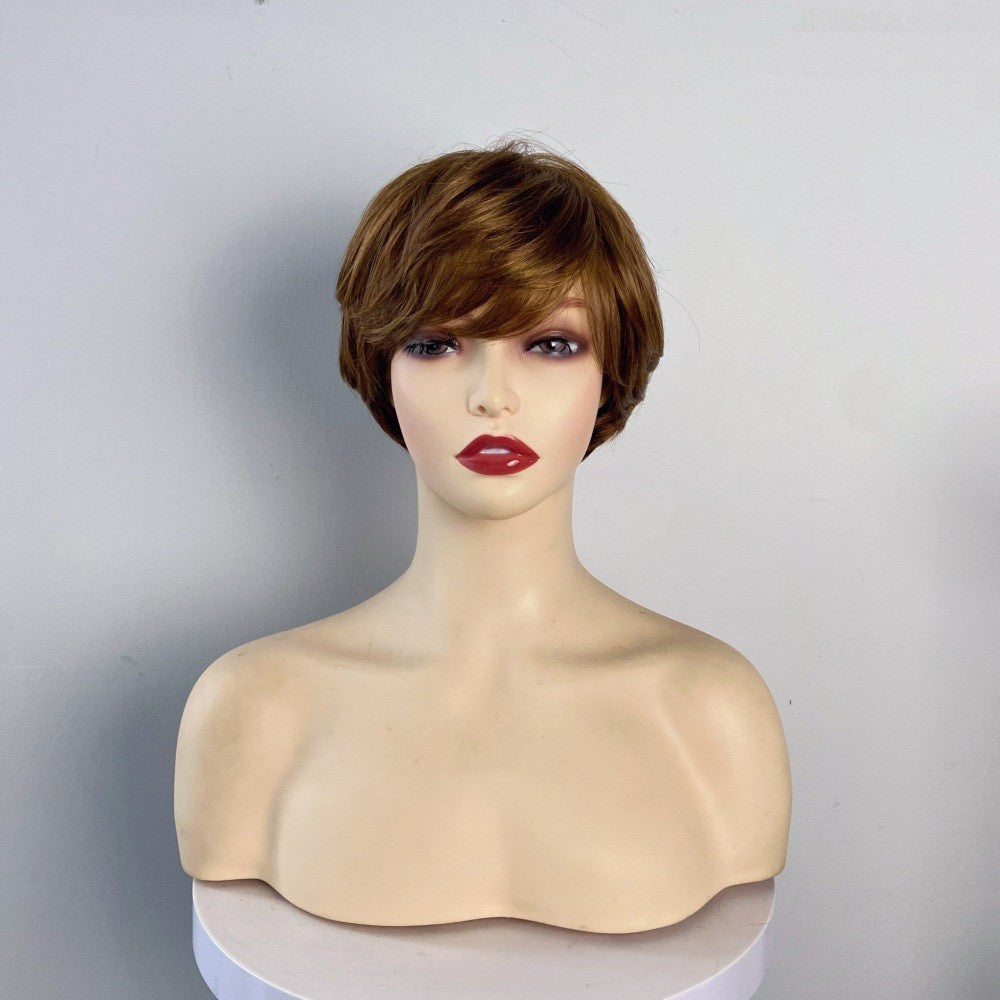 Womens Ladies Natural Short Wig Straight Wavy Curly Pixie Boy Cut BOB Hair Wigs