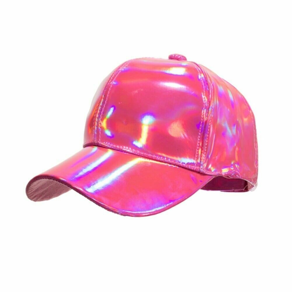 Reflective Baseball Cap Hat Shiny Hologram Adjustable Snapback Hip Hop Punk