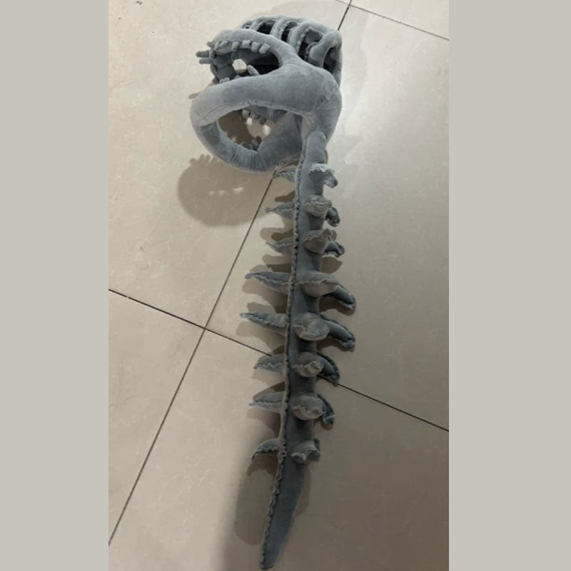 Kids 75cm Dinosaur Skeleton Plush Toys Sleeping Cushion Anime Game Gift
