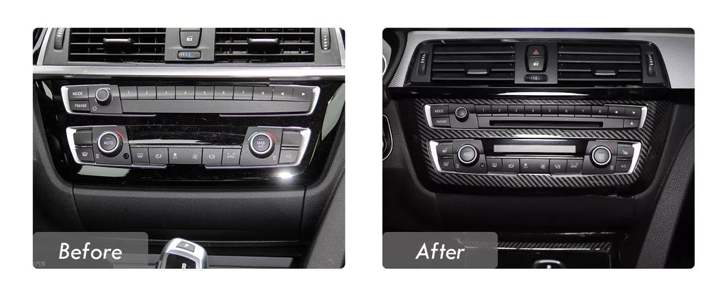 Carbon Fiber ABS AC Control CD Cover For BMW M3 M4 F80/82 2014-19 3 4 series F30