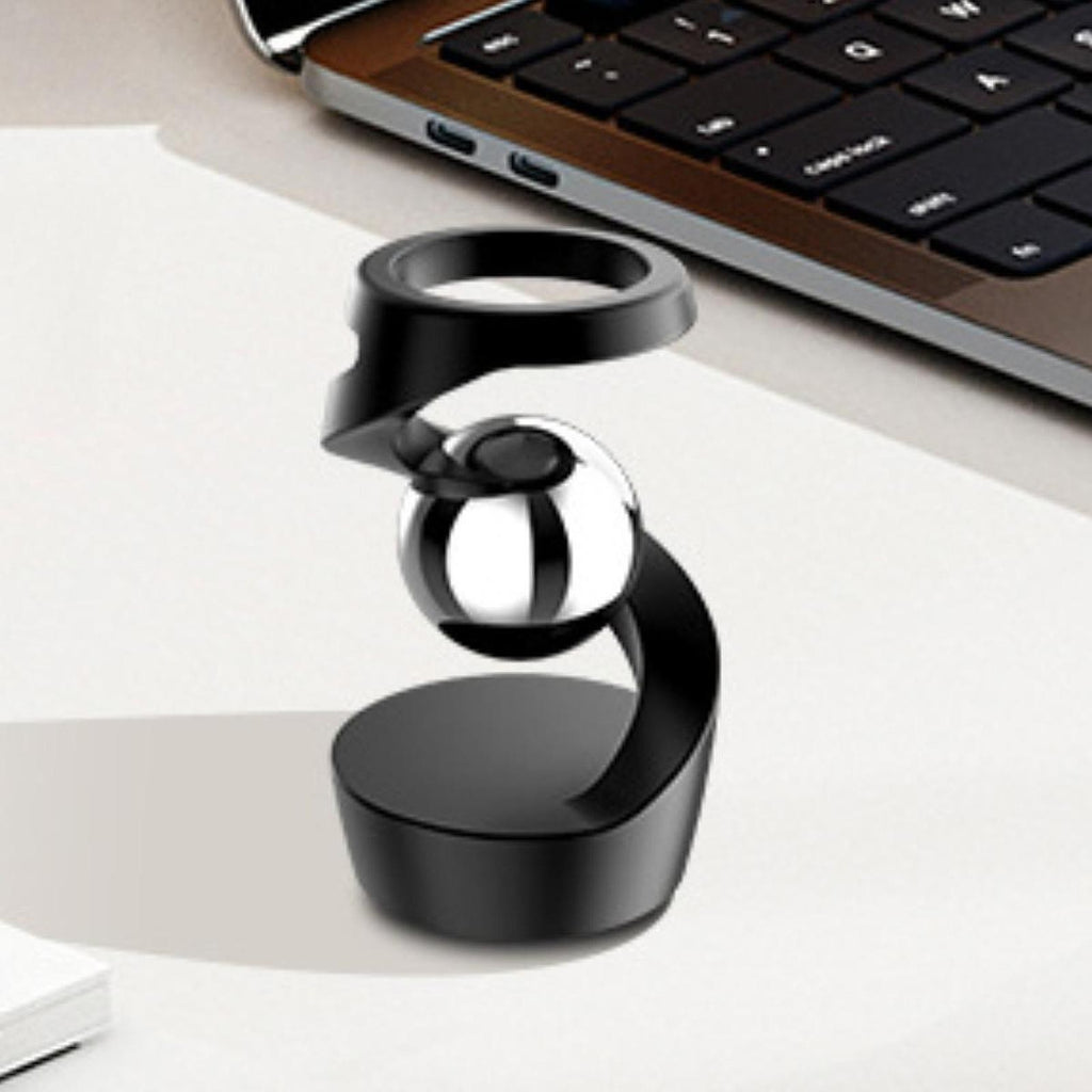 Gravity Defying Kinetic Desk Toy Metal for Adults Desktop Rotating Gyroscope