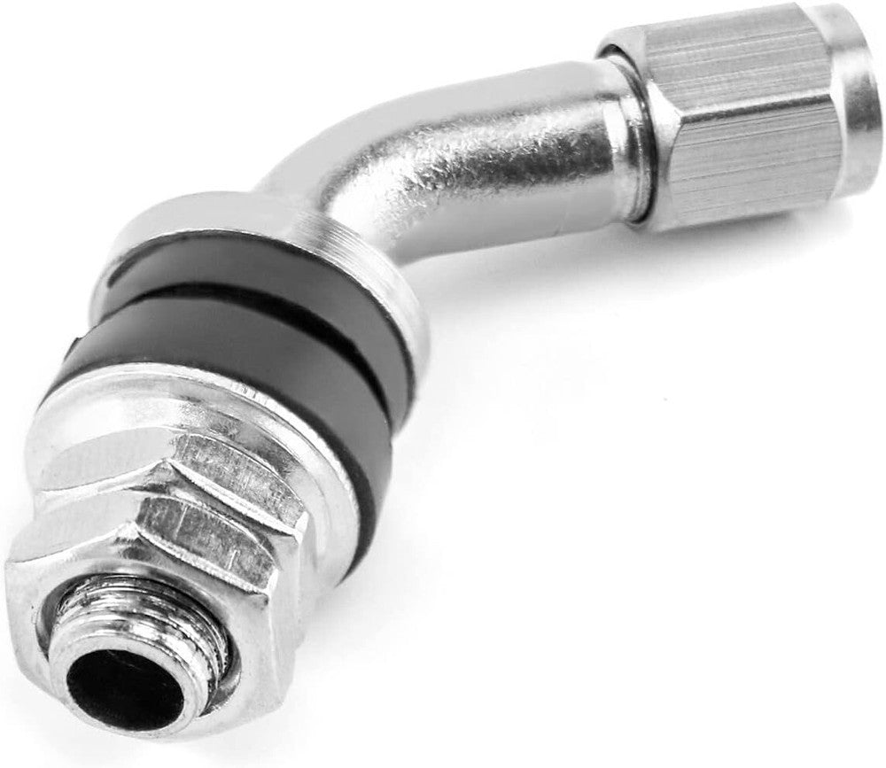 4 Pcs 45 Degree Angled Bolt-in Valve Stems for Car Motorcycle Tyre,Anti-Leakage