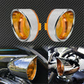 For Harley Turn Signal Light Blinker Bezel Indicator Lens Trim Ring Visor Cover