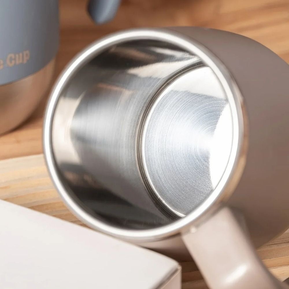 500ml Insulated Steel Coffee Mug With Lid Double-Wall Vacuum Thermal Cup