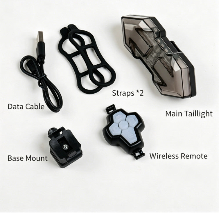 LED Bicycle USB Indicator 120 Lumens Bike Tail Turn Signal Light With Remote