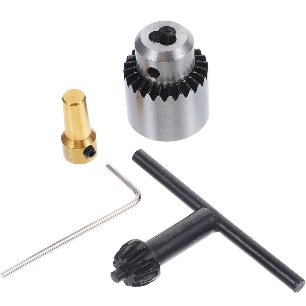4pcs Set Micro Drill Chuck 0.3-4mm Taper With Chuck Key And Wrench
