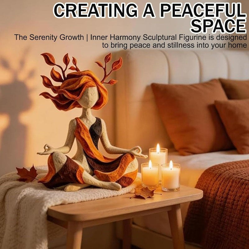 Resin Zen Sculpture Figurine Meditation Room Decor Relaxation Gift