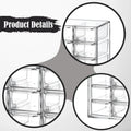 Mini Clear Drawer Organizer Office Stationery Craft Box for Jewelry Bedroom
