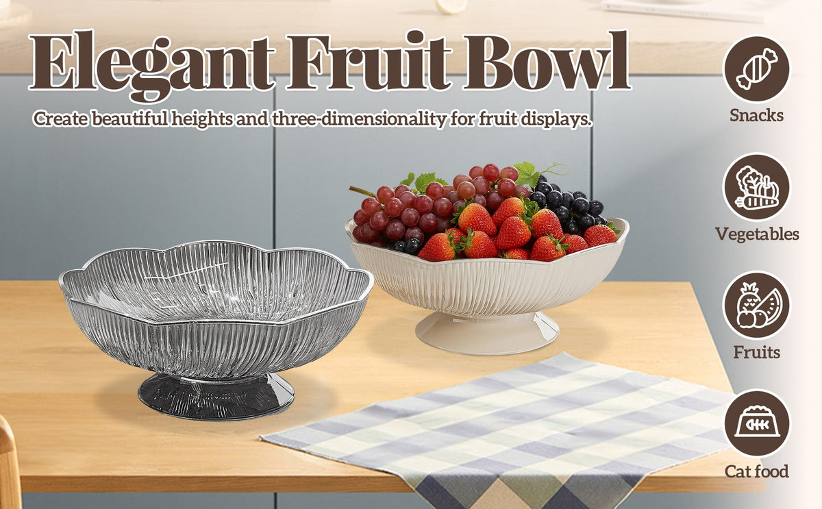 Fruit Bowl Decorative Bowl Table Centerpiece Decorative Dish Multipurpose Fruit