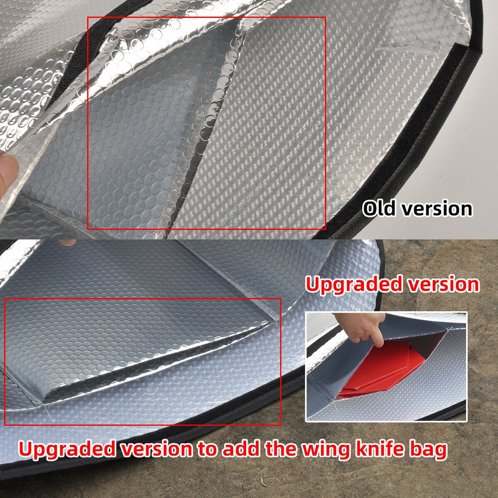Bubble Protection Wing Bag For 30-50E 70E 30CC 50CC 100CC RC Model Plane Silver